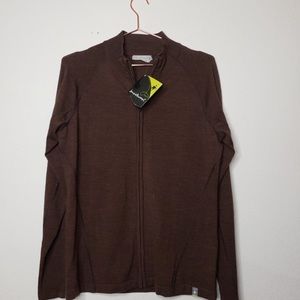 SMARTWOOL Merino Wool Espresso sportknit full zip